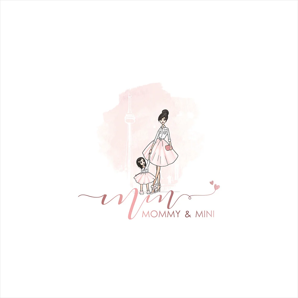Mommy & Mini - Illustration Logo by WeAreCreatives
