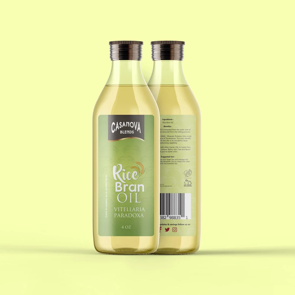 Casanova Blends - Rice Bran Oil - Packaging by WeAreCreatives