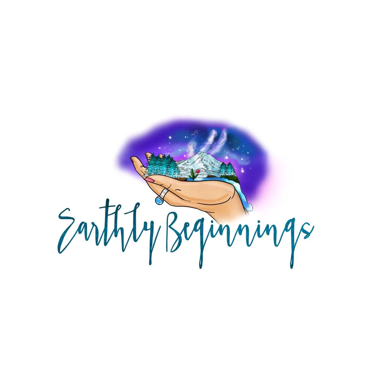 Earthly Beginnings - Illustration Logo by WeAreCreatives