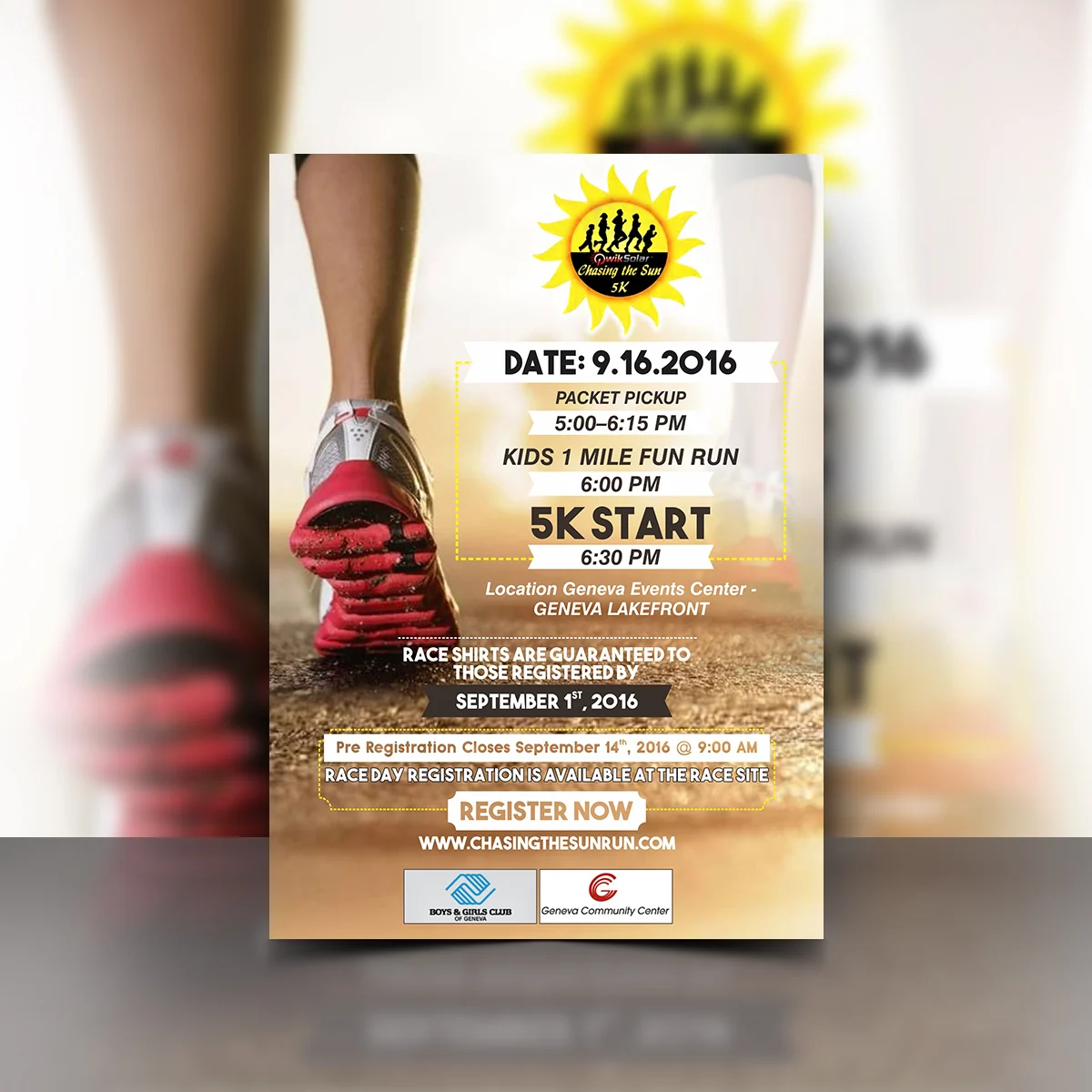 Chasing the Sun 5K - Flyer by WeAreCreatives
