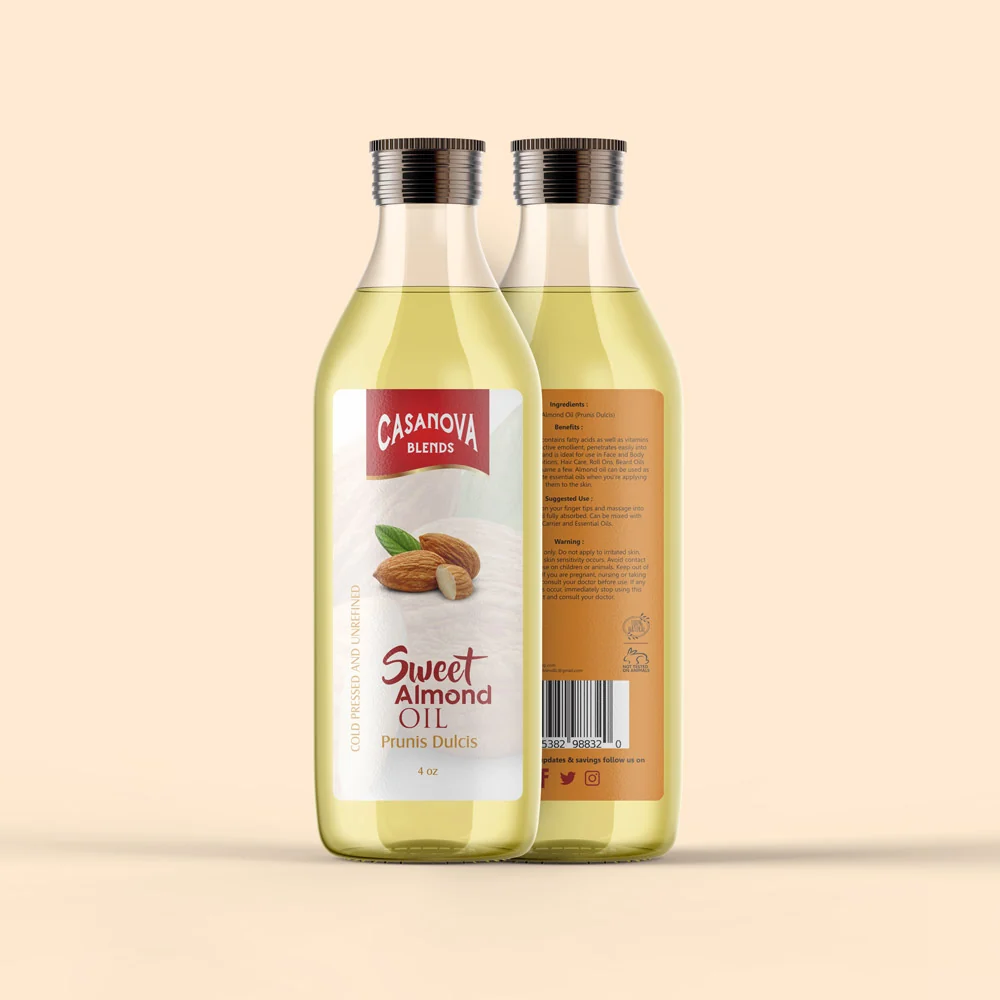 Casanova Blends - Sweet Almond Oil - Packaging by WeAreCreatives