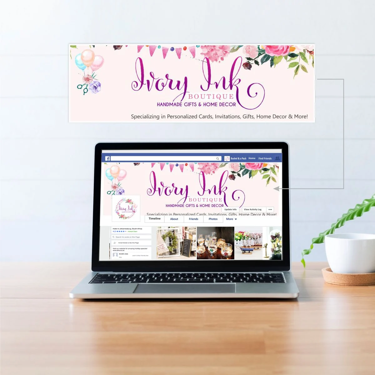 Ivory Ink Boutique - Banner Cover by WeAreCreatives