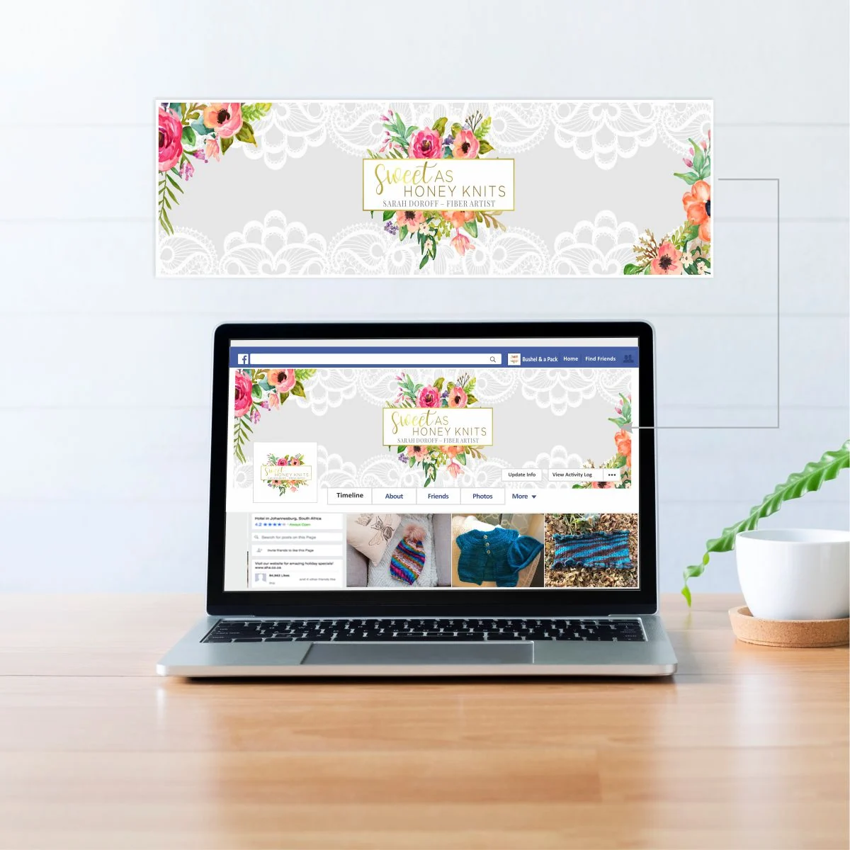 Sweet as Honey Knits - Banner Cover by WeAreCreatives