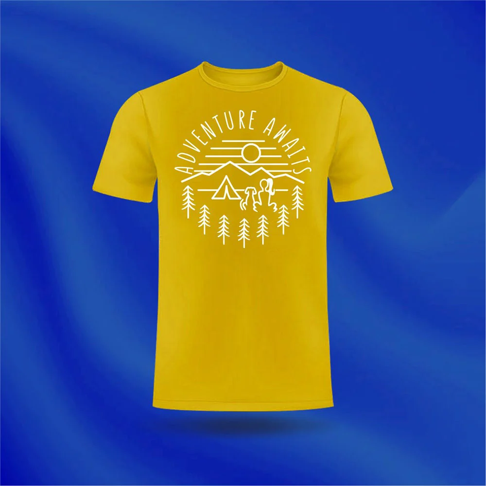 Original Adventure Awaits t-shirt design portfolio artwork