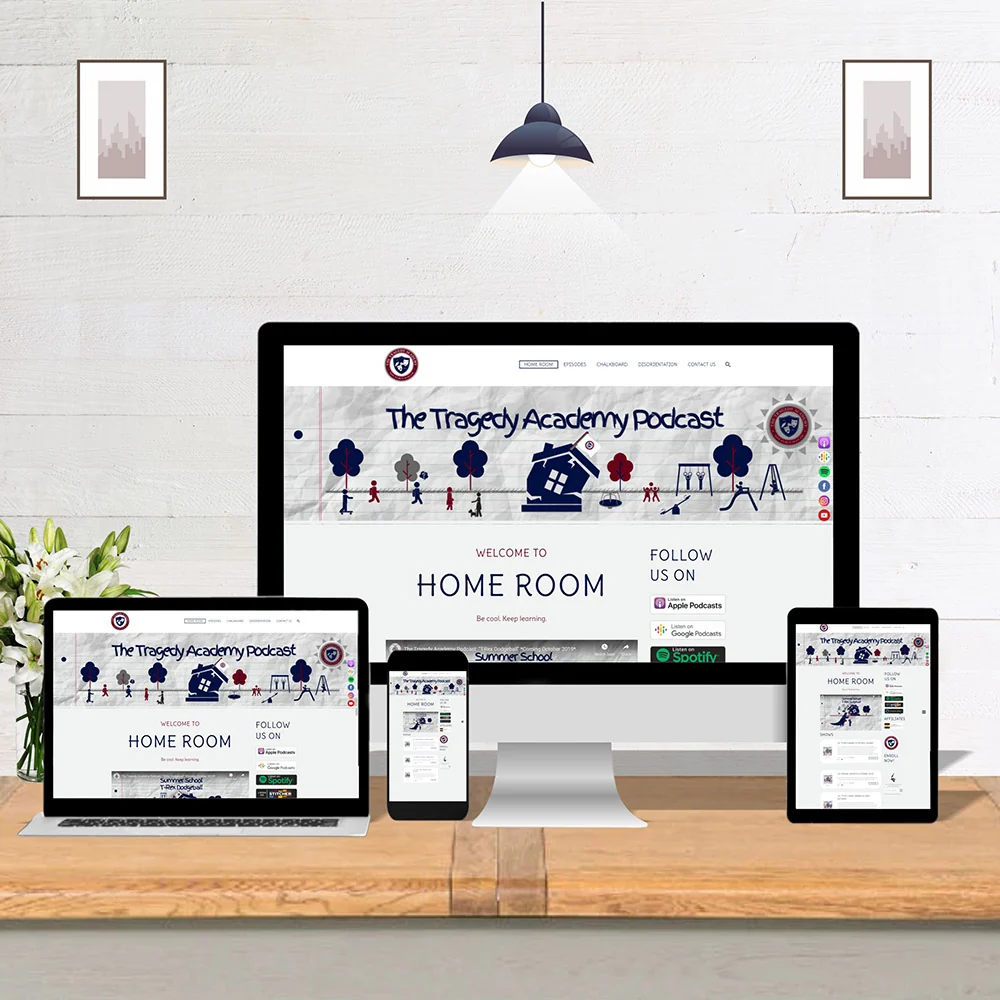 The Tragedy Academy Podcast - Website by WeAreCreatives
