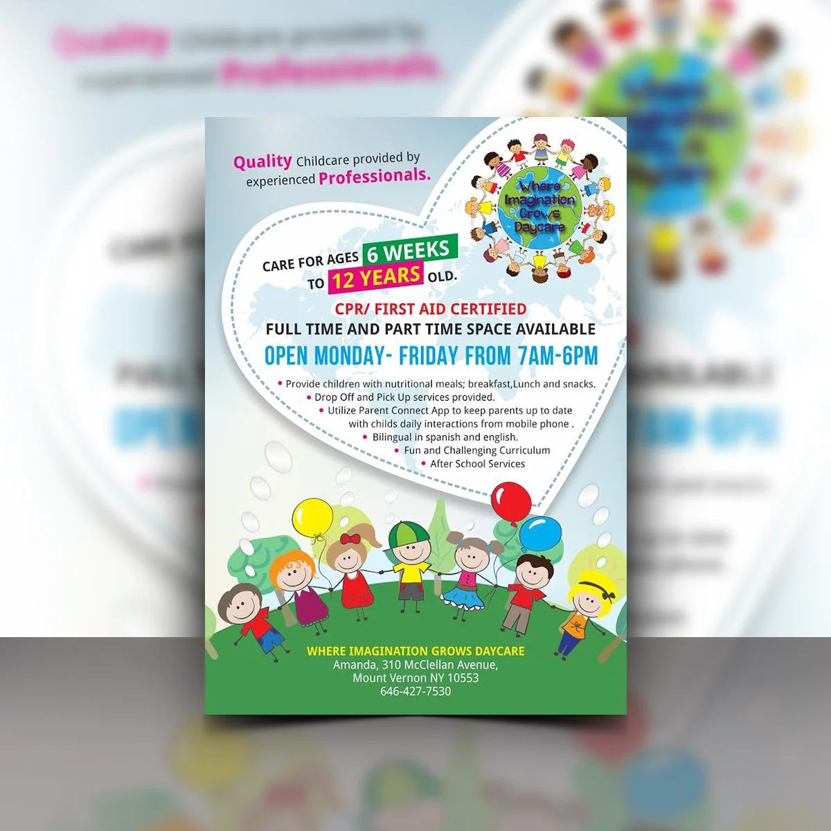 Where Imagination Grows Daycare - Flyer by WeAreCreatives