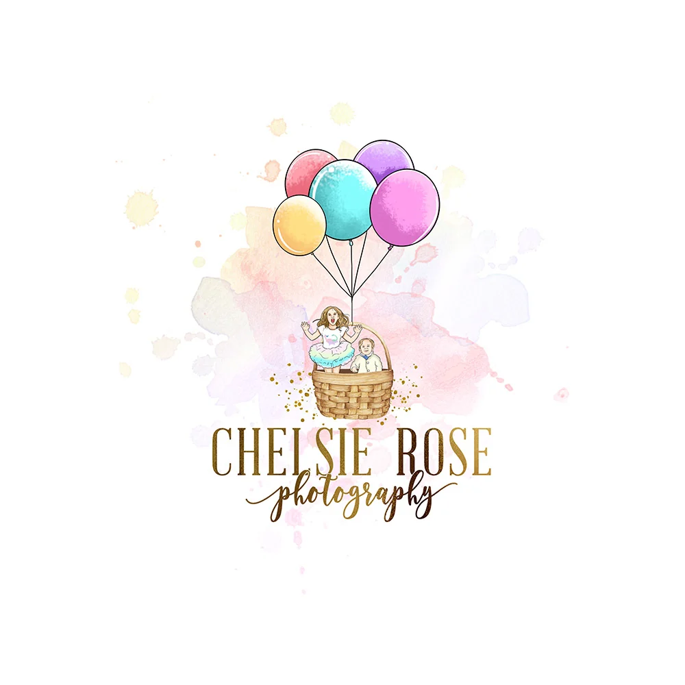 Original Chelsie Rose Photography illustration logo design portfolio artwork