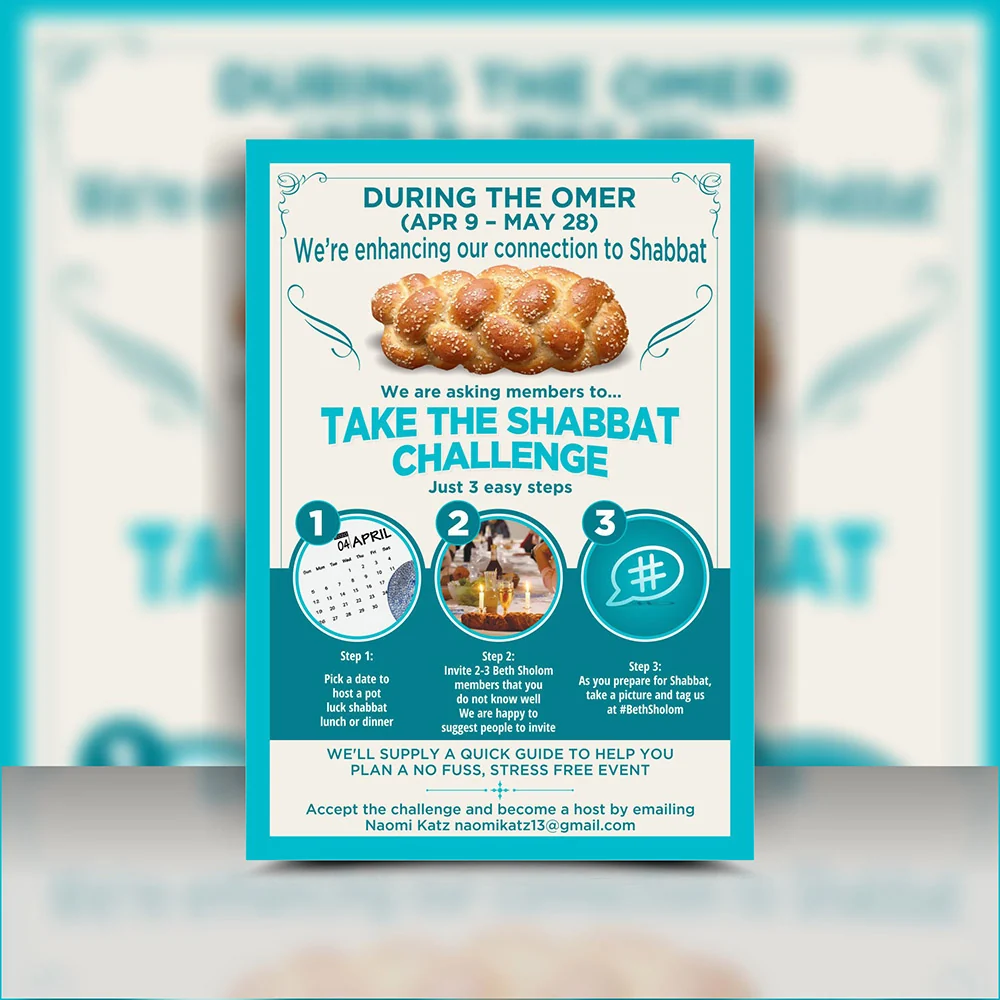The Shabbat Challenge - Flyer by WeAreCreatives