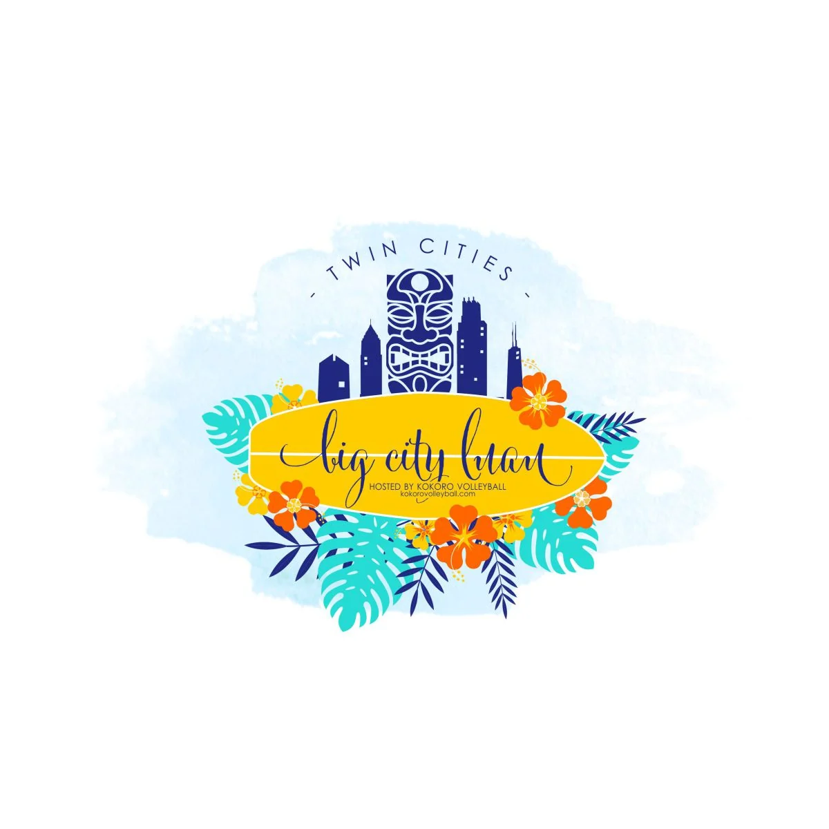 Twin Cities Big City Luau - Logo design